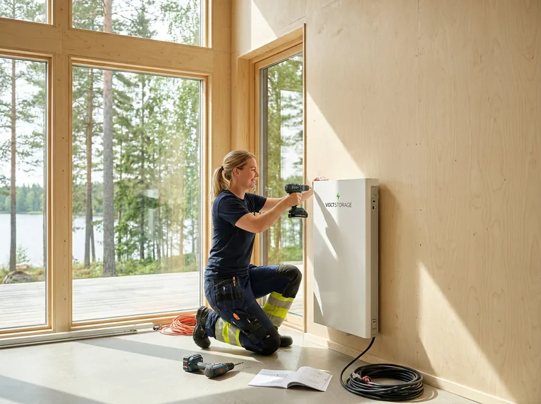 Installation av batteri
