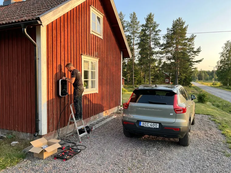 Montering av laddbox